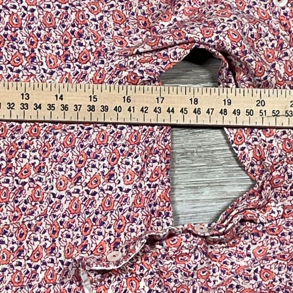 Anthropologie Holding Horses pink floral button blouse Size 2 - Picture 5 of 14